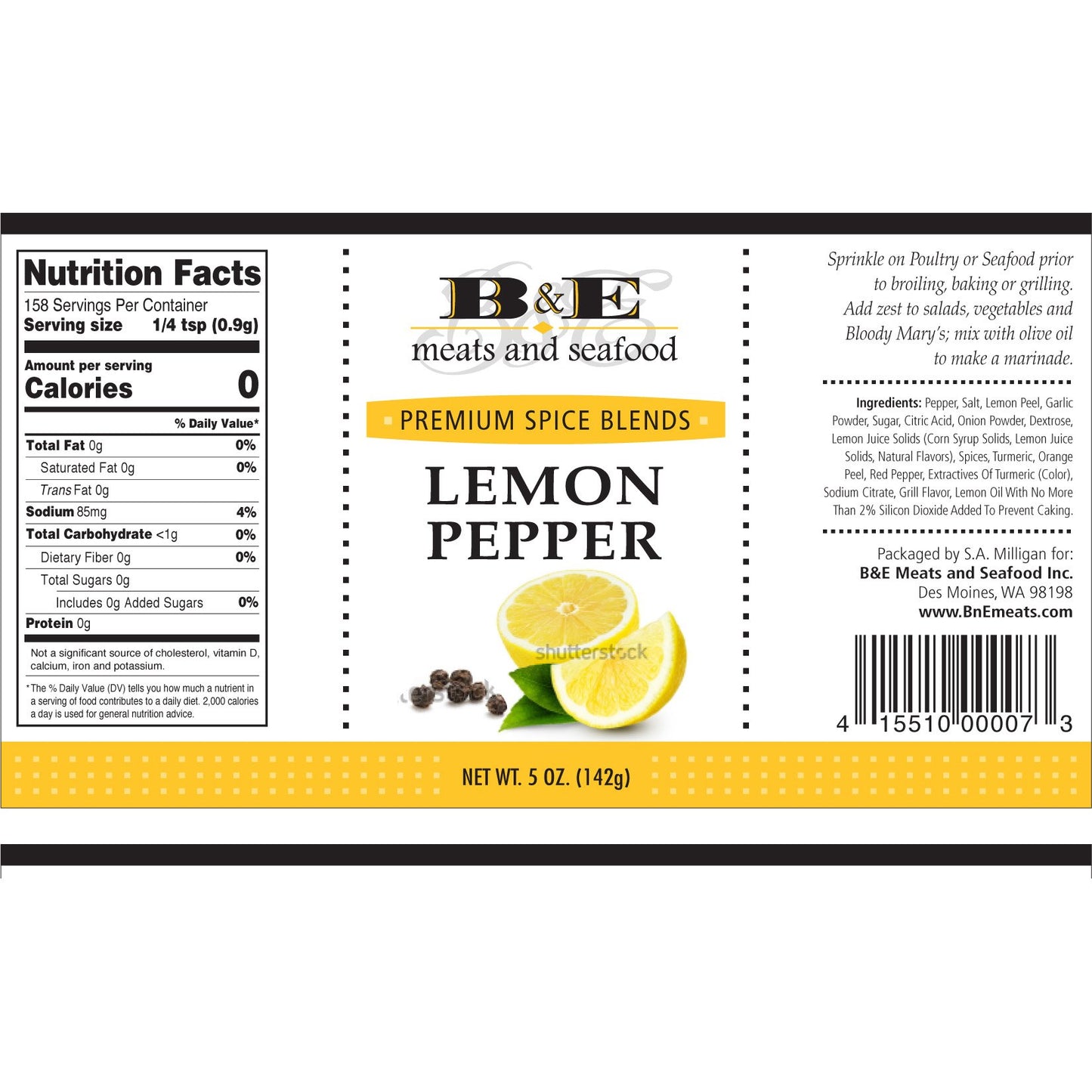 Lemon Pepper Seasoning
