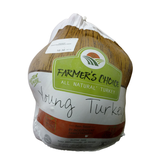 Fresh Turkey, Farmer Choice 10 - 21lb. $3.99/lb