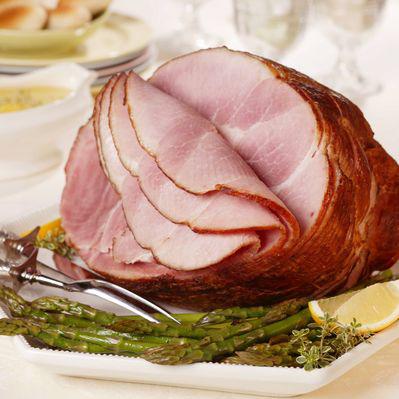 Spiral cut smoked ham (approx. weight, $8.99 per lb.)