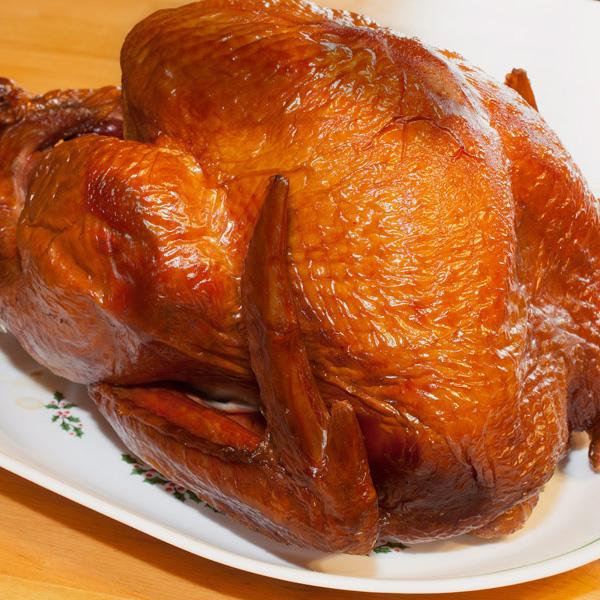 Smoked turkey (approx. weight per bird, $7.99 per lb.)