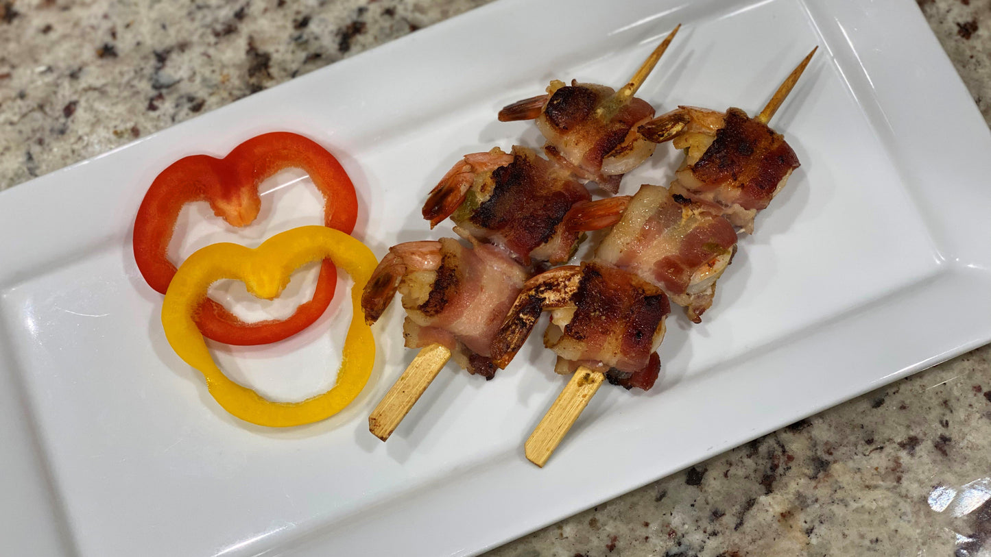 Bacon Wrapped Prawns