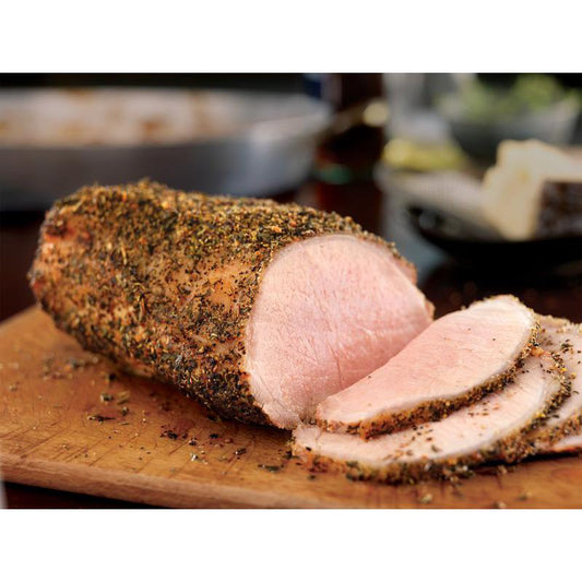 Boneless pork loin roast (approx. weight per roast, $5.99 per lb.)